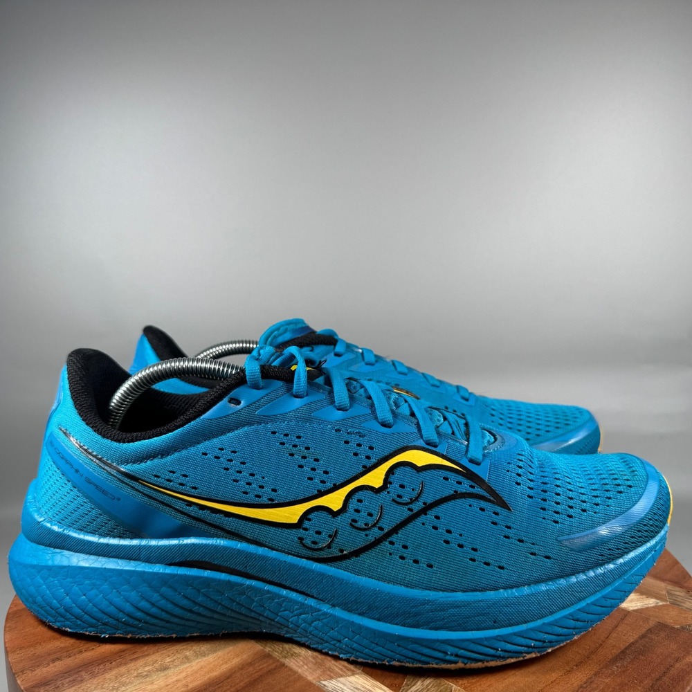 Saucony Endorphin Speed 2 Mens 12 Blue Yellow Running Shoes S20756-32